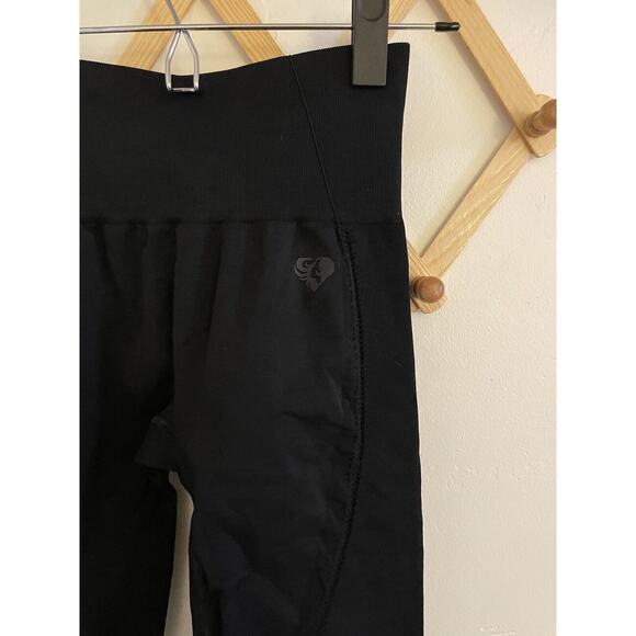 Women's Best Medium Black Renew Seamless Leggings High-Waisted Ribbed Waistband - Picture 7 of 9